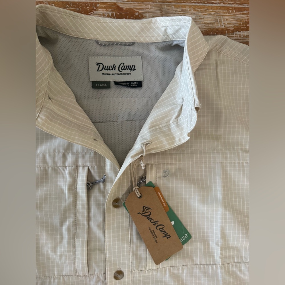 Duck Camp Helm shirt, performance outdoors, men’s XL, NWT